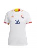 Belgia Thorgan Hazard #16 Fotballdrakt Borte Klær Dame VM 2022 Korte ermer